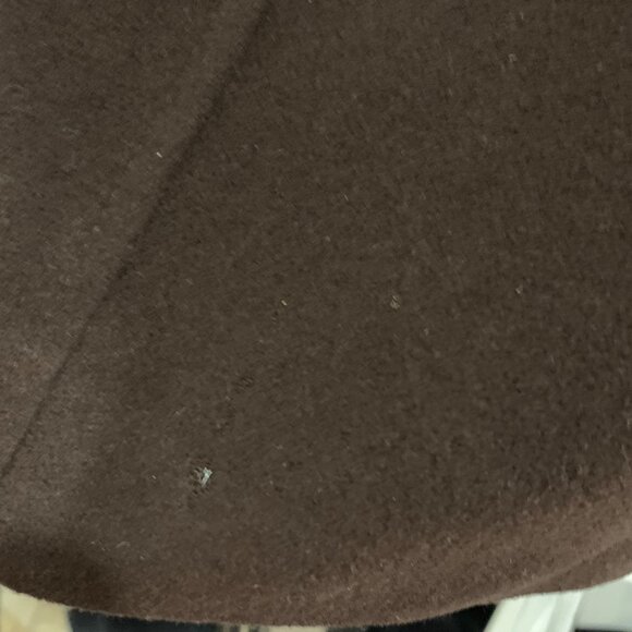 Mackage Wool Utility Military Coat Jacket Leather Trim Belt Pointed Collar SZ PS - Picture 9 of 13